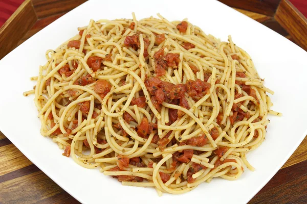 Plate Full of Spaghetti — Stock Photo, Image