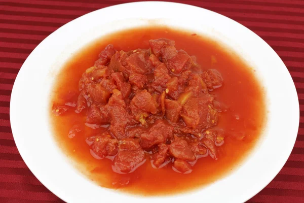 Peeled and Chopped Tomatoes — Stock Photo, Image