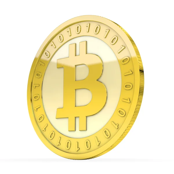 Egyetlen bitcoin Stock Kép