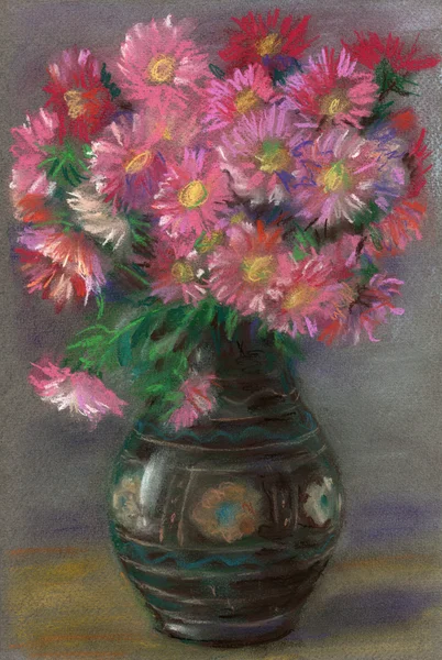 Bloemen in een vaas. — Stockfoto