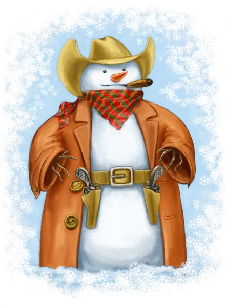 Snowcowboy — Stock Photo, Image