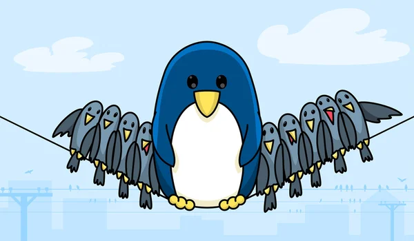 Drót pingvin — Stock Fotó