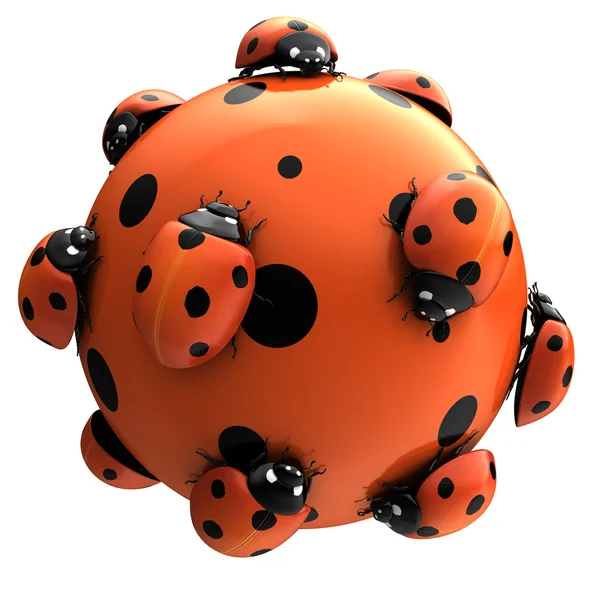 Αστεία ladybugs. — Φωτογραφία Αρχείου