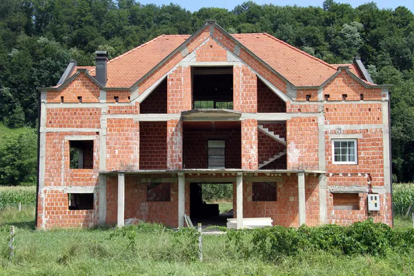 Casa de ladrillo rojo — Foto de Stock