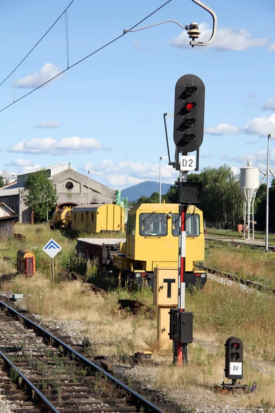 Spoorlijn depot — Stockfoto