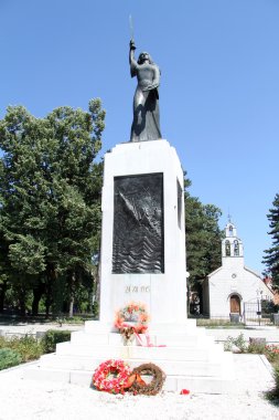 Monument in Cetinje clipart