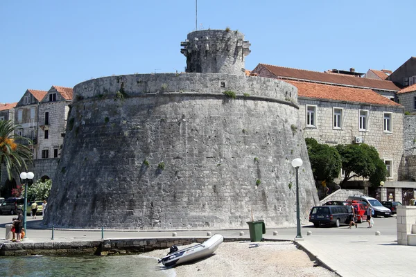 Torre em Korchula — Fotografia de Stock