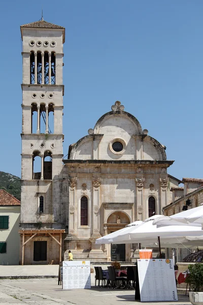 Praça em Hvar — Fotografia de Stock