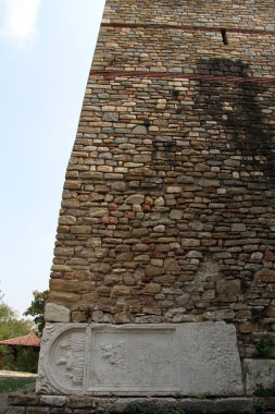 Corner of stone tower clipart