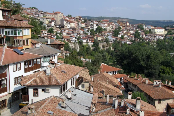 Río y casas — Foto de Stock