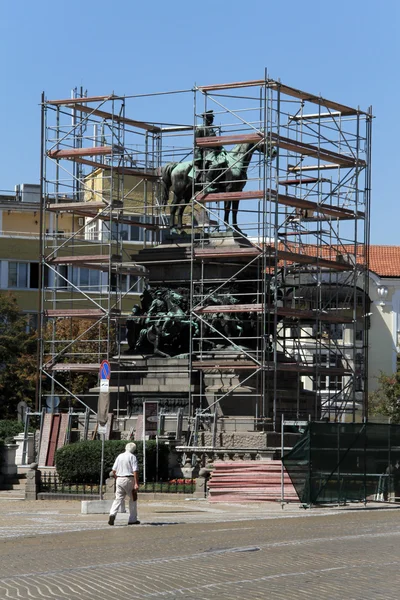 Реставрация памятника — стоковое фото