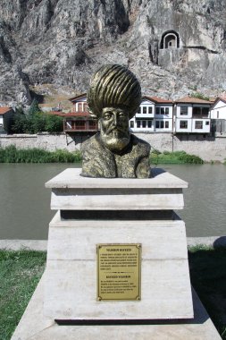 Statue of sultan Yildirim Bayezid clipart