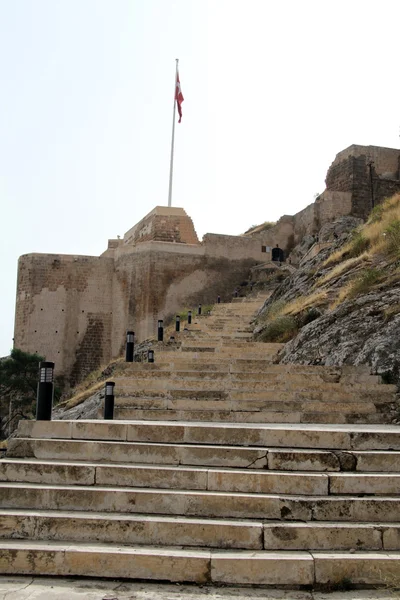 Лестница и крепость — стоковое фото