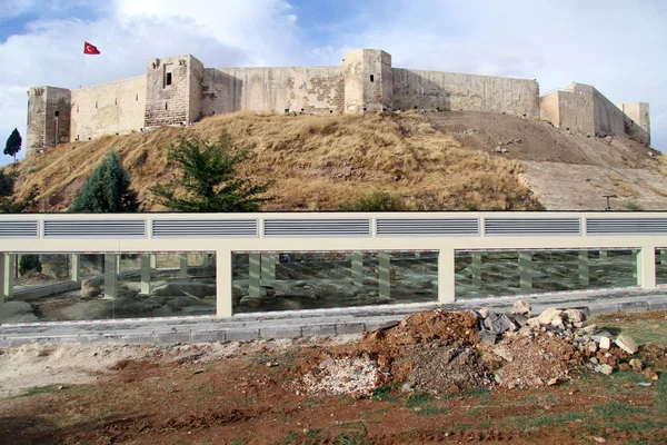 Ερείπια και το φρούριο — Φωτογραφία Αρχείου