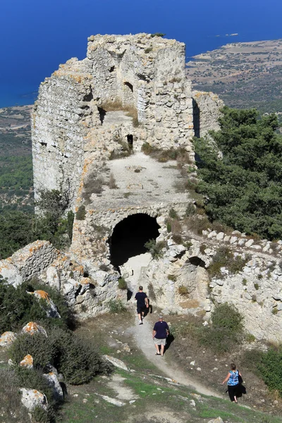 Πύργο και τουρίστες — Φωτογραφία Αρχείου