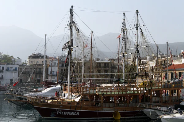 Barcos em Girne — Fotografia de Stock