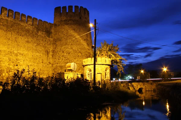 Fästning på natten — Stockfoto