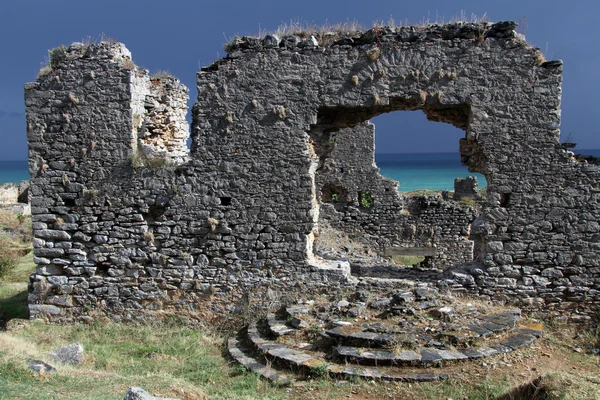 Ruiny w anamurum — Zdjęcie stockowe