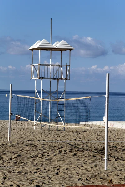 Plajda voleybol — Stok fotoğraf