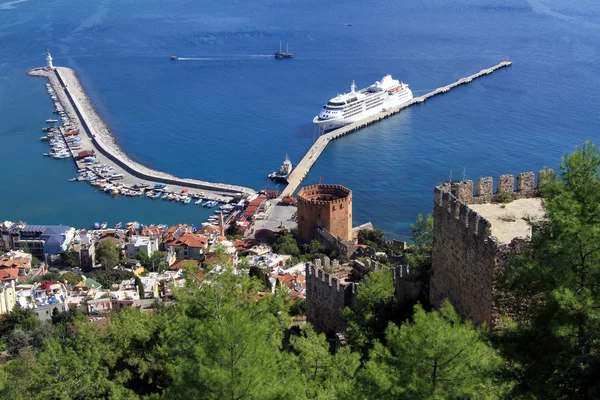 Sea and Red tower — Stock Photo, Image