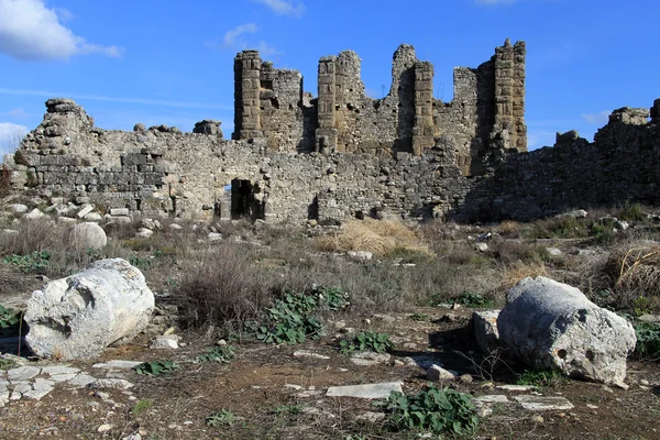 Ruiny w aspendos — Zdjęcie stockowe