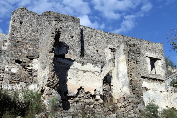 Ερείπια στην kayakoy — Φωτογραφία Αρχείου