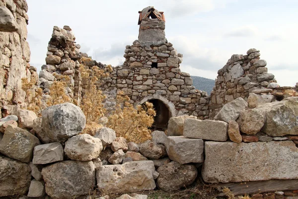 Ruinerna av hus — Stockfoto