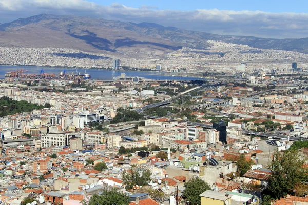 Uitzicht vanaf Fort in izmir — Stockfoto