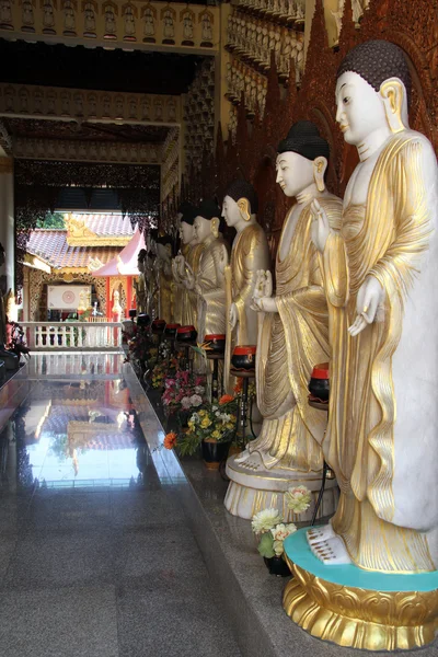 Buddhy v chrámu — Stock fotografie
