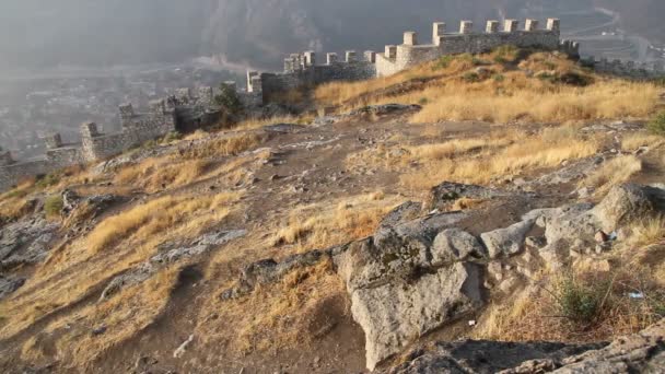 Ruinen der Festung — Stockvideo