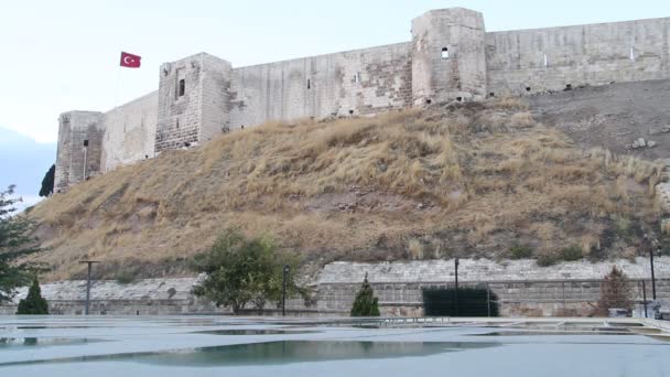 Fort in gaziantep — Stockvideo