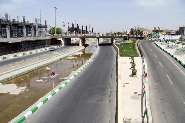 River, bridge and road — Stock Photo, Image