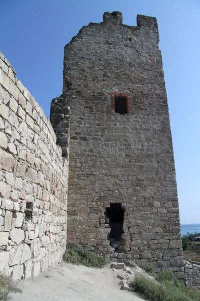 Muro e torre — Foto Stock