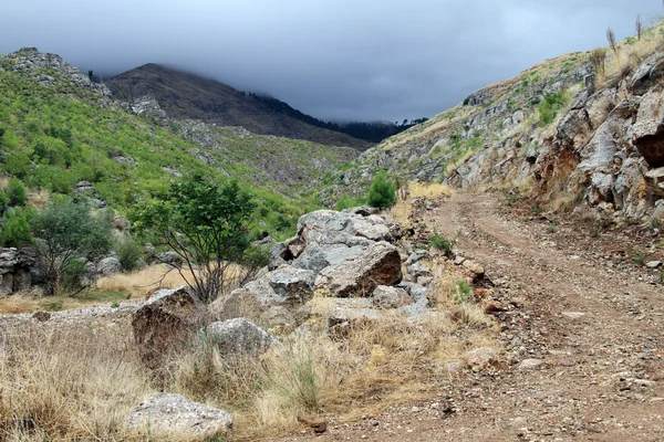 Road in mountain area — Stock Photo, Image