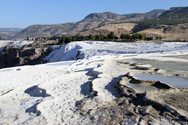 Travertino a Pamukkale — Foto Stock