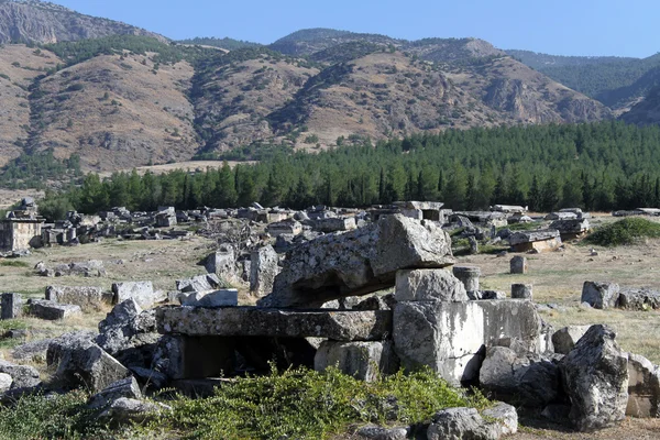 Ruins in Pamukkale — Stock Photo, Image