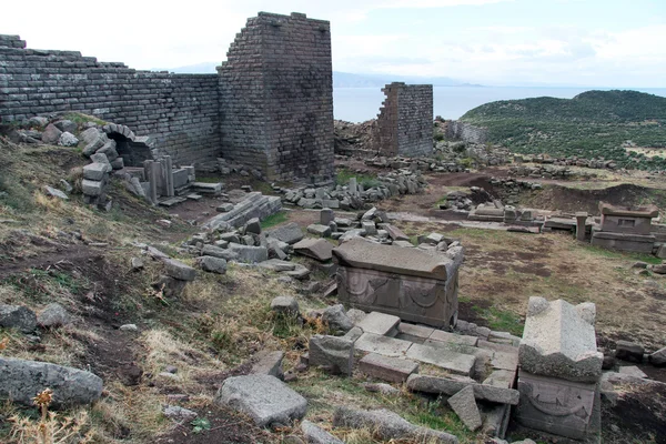 Assos, Türkiye'nin kale — Stok fotoğraf