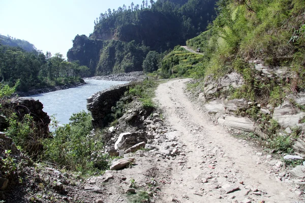 Road and river — Stock Photo, Image