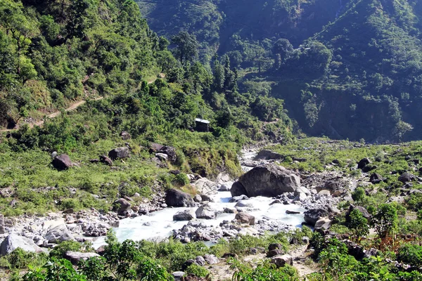 Valley and river — Stock Photo, Image