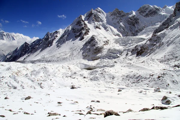 Snow on pass Stock Image