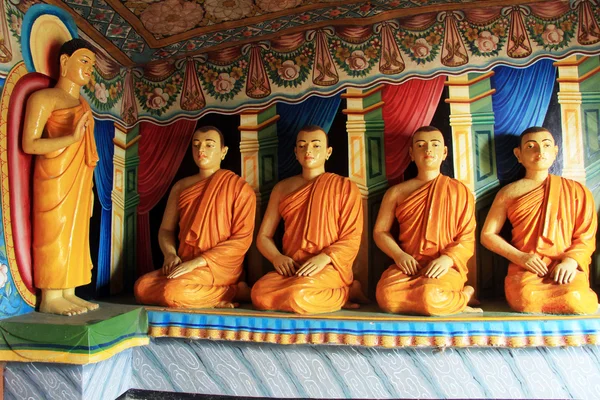 Buddha a mniši — Stock fotografie