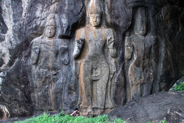 Fotografo e tempio roccioso — Foto Stock