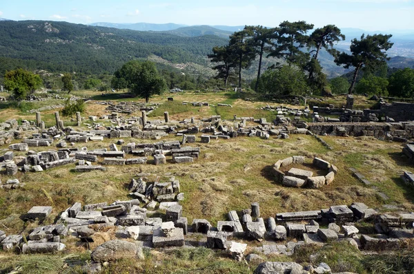 Ruins on slope — Stock Photo, Image