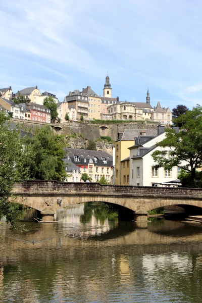 Rivière Alzette au Luxembourg — Photo