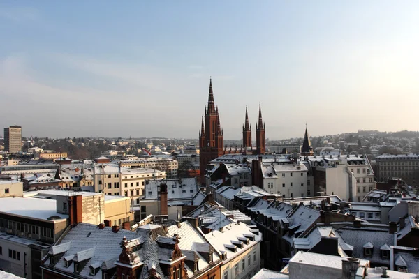 Wiesbaden im Winter — Stockfoto