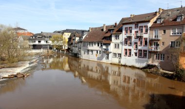 Bad Kreuznach and the Nahe river clipart