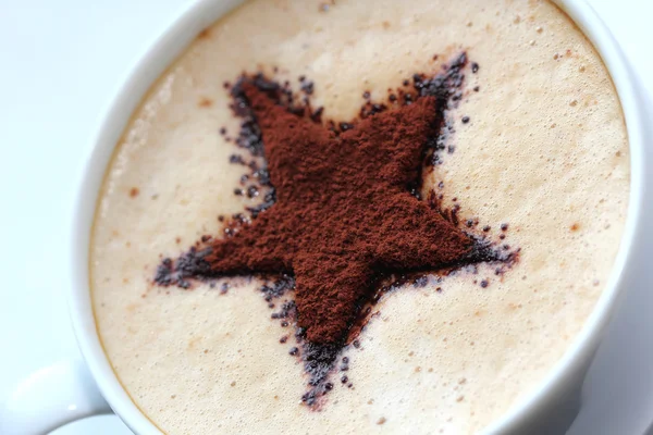 Caffè con una stella — Foto Stock