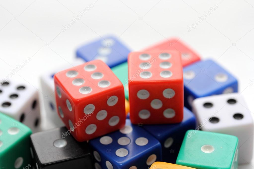 Colourful dice