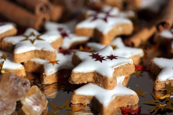 Biscoitos de Natal - estrelas — Fotografia de Stock