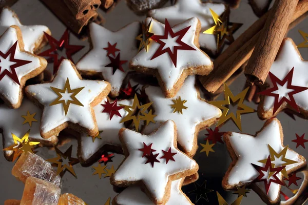 Christmas cookies - stars — Stock Photo, Image